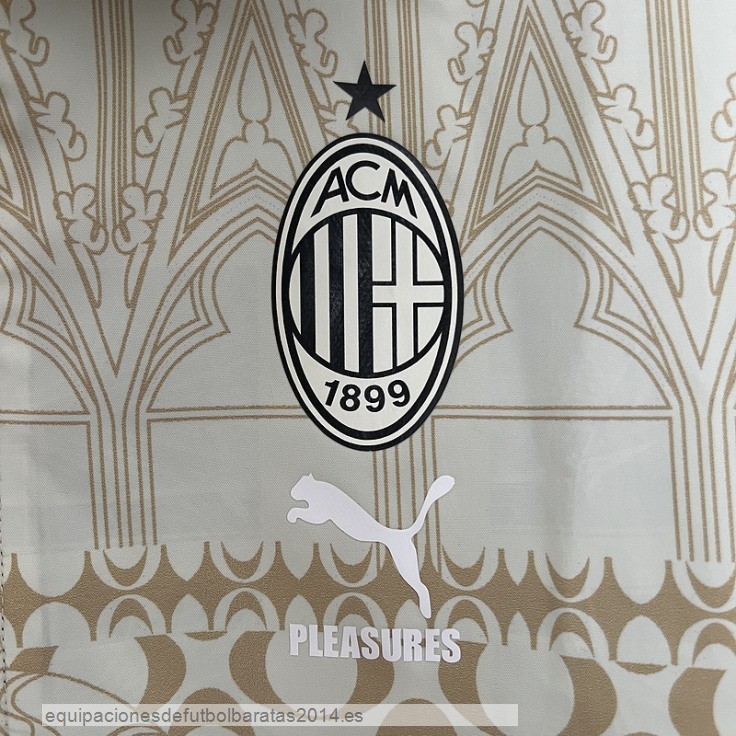 Nuevo Rompevientos AC Milan 24/25 Negro Amarillo Baratas